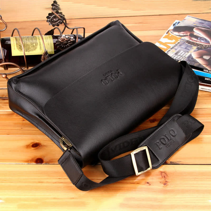 Klassische Messenger Bag mit mehreren Taschen und großem Fassungsvermögen