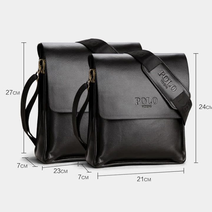 Klassische Messenger Bag mit mehreren Taschen und großem Fassungsvermögen
