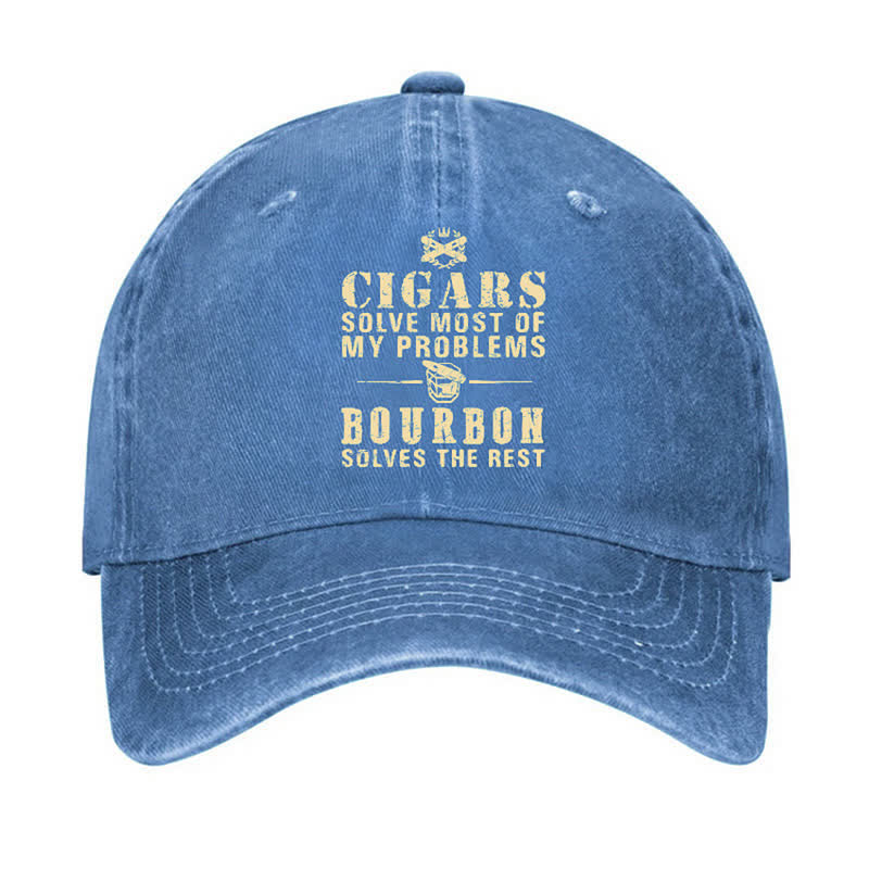 Bourbon – Verstellbare Baseballkappe „Solve The Rest Problems“