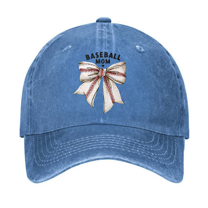 Baseballkappe mit Schleife und verstellbarer Baseballkappe für Mütter
