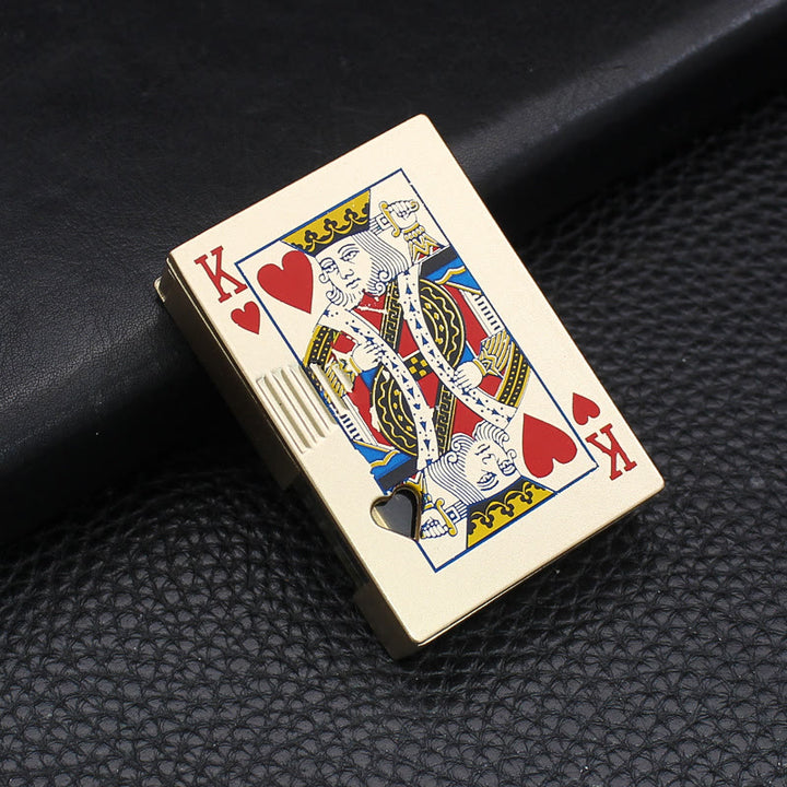 Poker Luminous Visible Air Tank Nachfüllbares Butanfeuerzeug