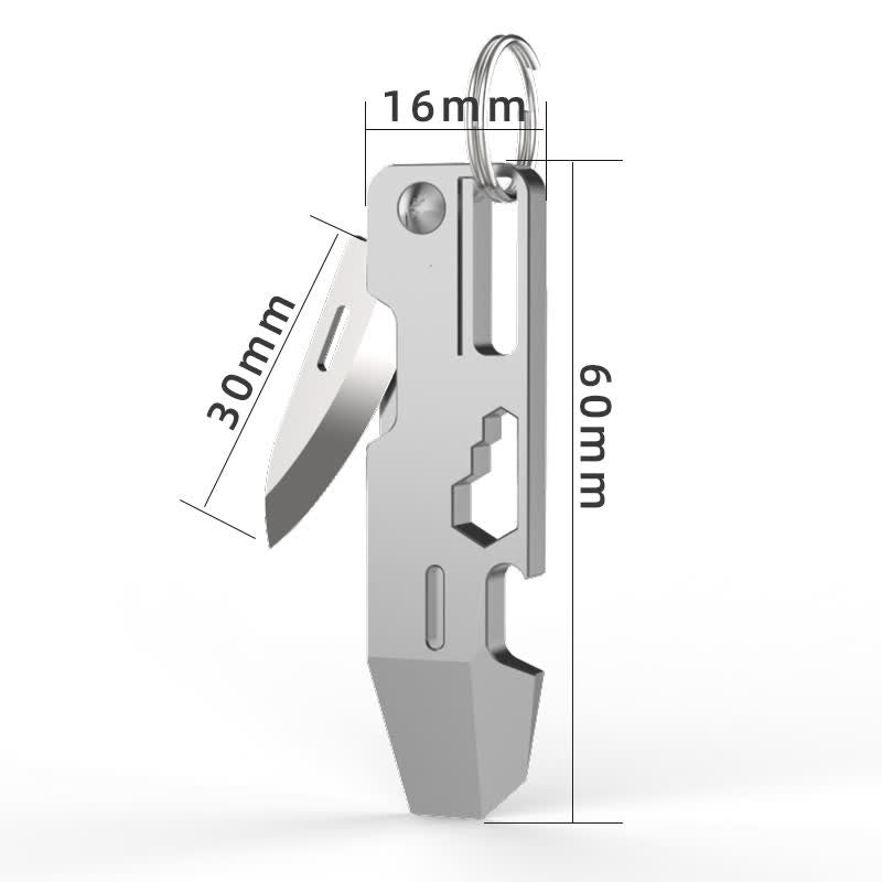 9-in-1-EDC-Tool, multifunktionales, faltbares Mini-Messer