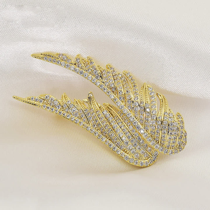 Exquisite Brosche in Form eines Engelsflügels für Damen