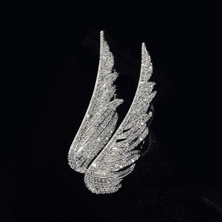 Exquisite Brosche in Form eines Engelsflügels für Damen