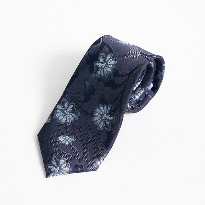 Anmutige Krawatte mit kleinem Gänseblümchen-Blumenmuster für Herren