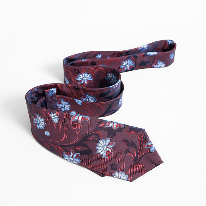 Anmutige Krawatte mit kleinem Gänseblümchen-Blumenmuster für Herren