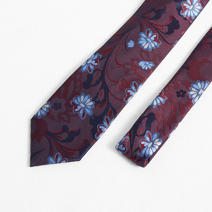 Anmutige Krawatte mit kleinem Gänseblümchen-Blumenmuster für Herren