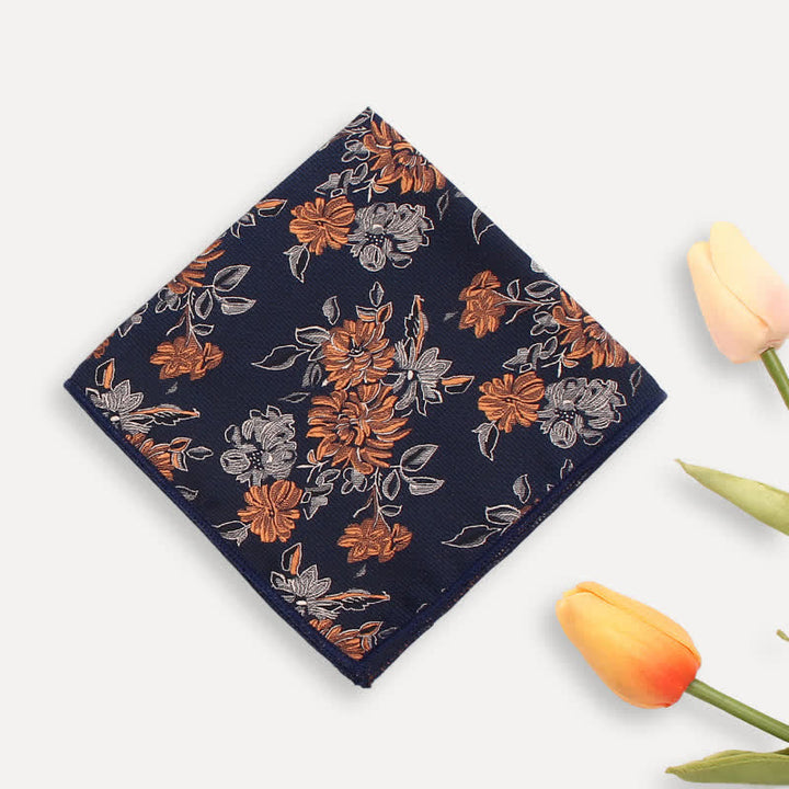 Herrenkrawatte mit Chrysanthemen-Blumenmuster für den Freizeitbereich