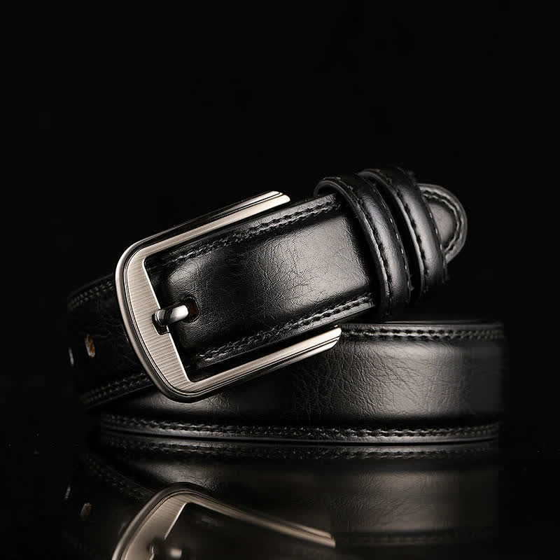Personalisierter Ledergürtel mit Namenstextgravur - Schwarz - 44 - image 9