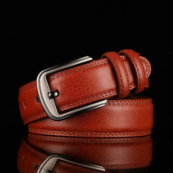 Personalisierter Ledergürtel mit Namenstextgravur - Rötlich-Braun - 44 - image 10