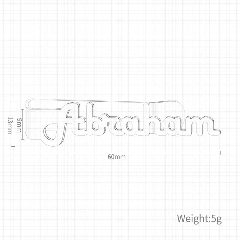 Benutzerdefinierte Ihren Namen Business Hochzeit Zubehör Metall Krawatte Bar - image 3