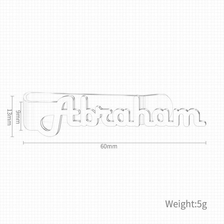 Benutzerdefinierte Ihren Namen Business Hochzeit Zubehör Metall Krawatte Bar - image 3