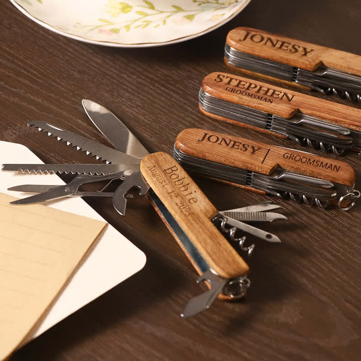 Custom Carving 11 in 1 Multifunktionsmesser Holz Flaschenöffner