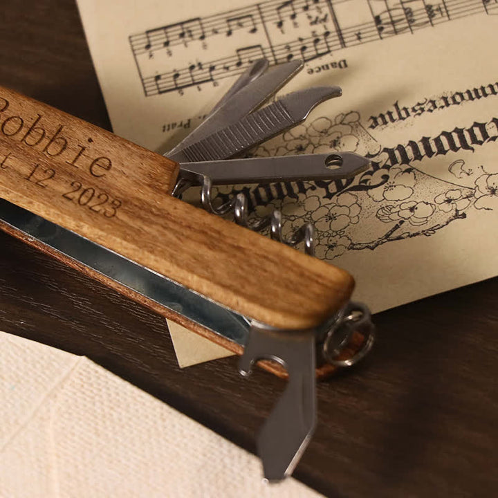 Custom Carving 11 in 1 Multifunktionsmesser Holz Flaschenöffner