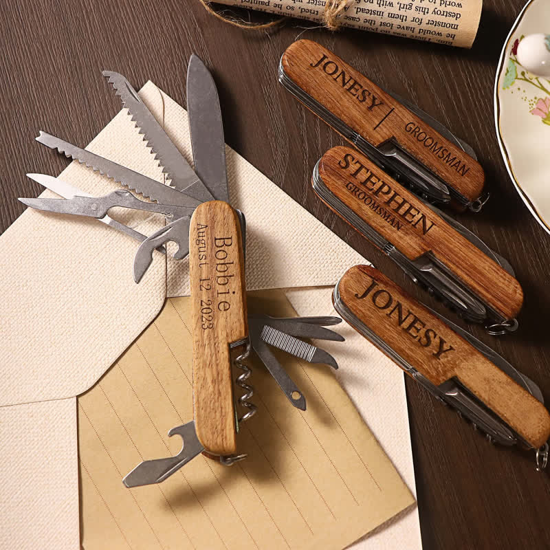Custom Carving 11 in 1 Multifunktionsmesser Holz Flaschenöffner