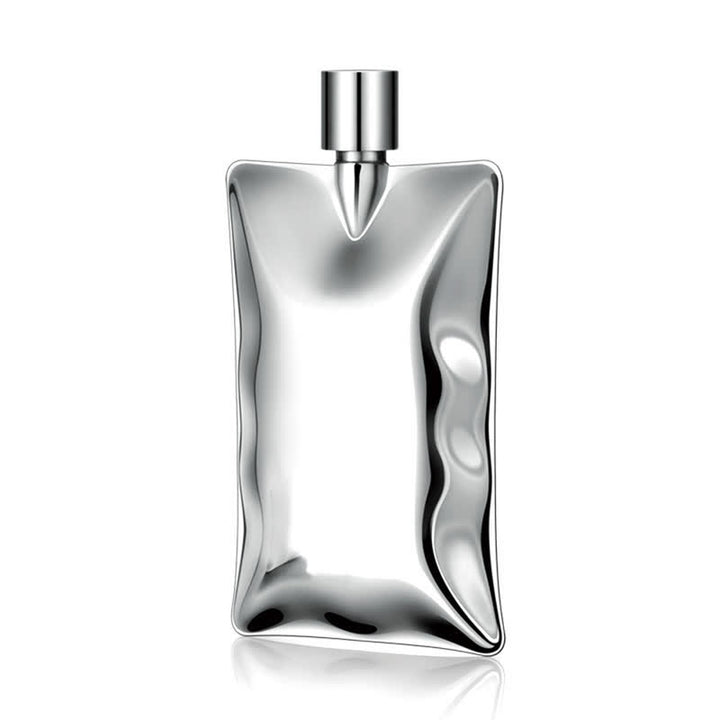 6 oz unregelmäßige kreative Edelstahl gewellte tragbare Flasche