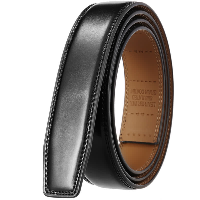 Personalisierte Geschenkidee Benutzerdefinierter DIY-Ledergürtel mit automatischer Schnalle - Silber-Custom - Schwarz - 46 - image 21