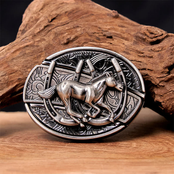 Herren DIY Galoppierendes Pferd Verstecktes Klappmesser Ledergürtel - Galoppierendes Pferd - Ohne Gürtel - Nicht im Lieferumfang enthaltener Gürtel - image 0