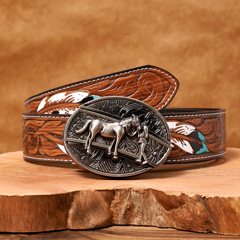 DIY Cowgirl Verstecktes Klappmesser Ledergürtel für Herren