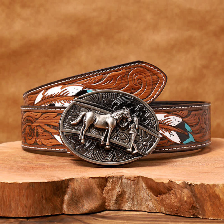 DIY Cowgirl Verstecktes Klappmesser Ledergürtel für Herren