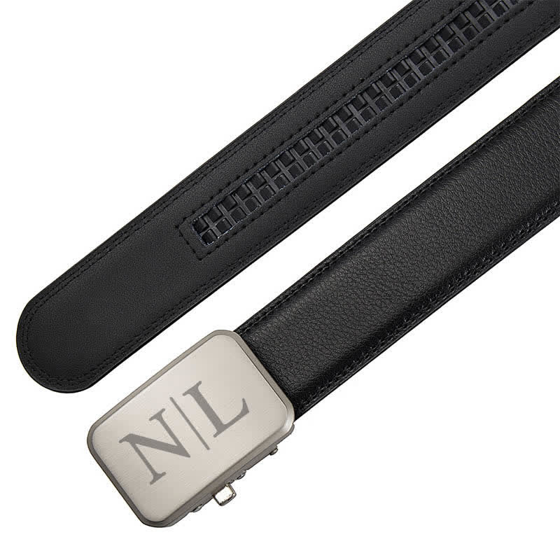 Benutzerdefinierter Name Monogramm Geschenkidee Automatische Schnalle Ledergürtel - image 6