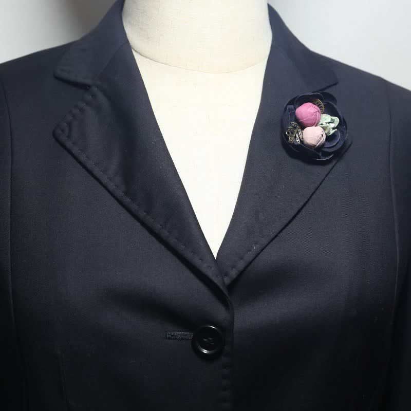 Niedliche Knospenhochzeits-Originaldesign-Miniblumen-Stoffbrosche