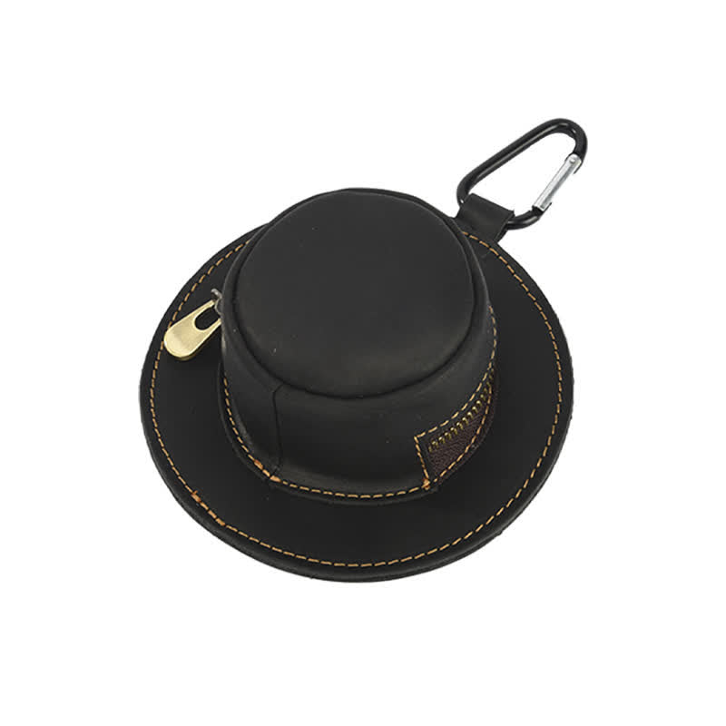 Western Cowboyhut Form Retro Münztasche aus Leder