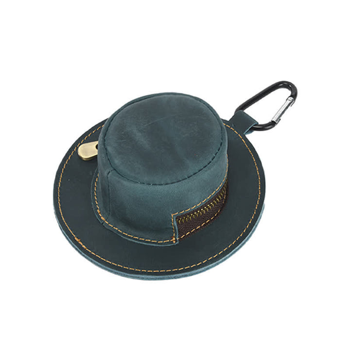 Western Cowboyhut Form Retro Münztasche aus Leder