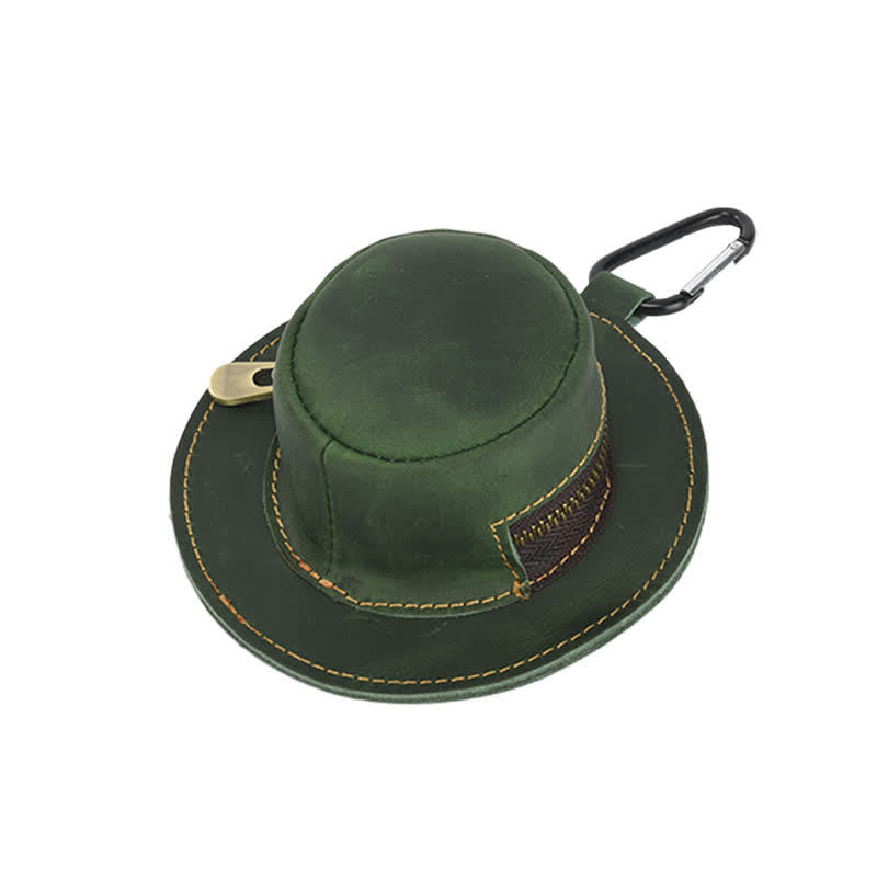 Western Cowboyhut Form Retro Münztasche aus Leder