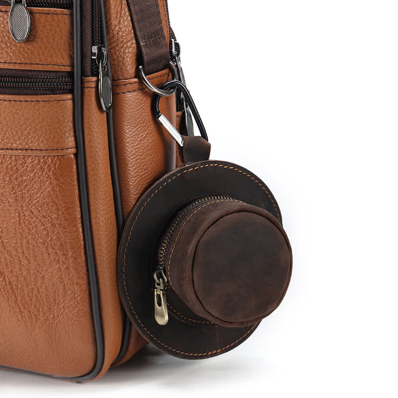 Western Cowboyhut Form Retro Münztasche aus Leder