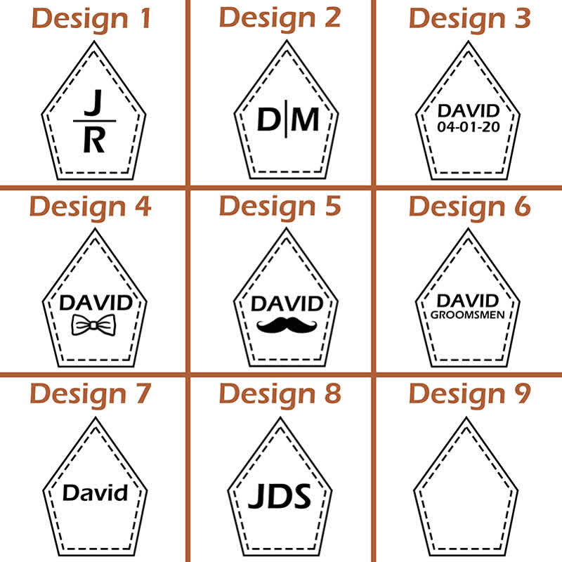 Benutzerdefiniertes Monogramm 2-teiliges Fliege-Set mit 3 verstellbaren Hosenträgern