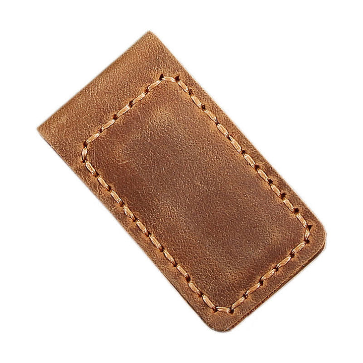 Personalisierter Name Hochzeitsgeschenkidee Leder magnetische Geldklammer - Kaffee - image 2