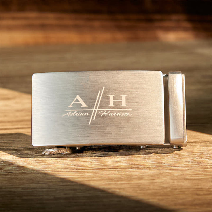 Personalisierte Geschenkidee Benutzerdefinierter DIY-Ledergürtel mit automatischer Schnalle - Silber-Custom - Ohne Gürtel - Nicht im Lieferumfang enthaltener Gürtel - image 5