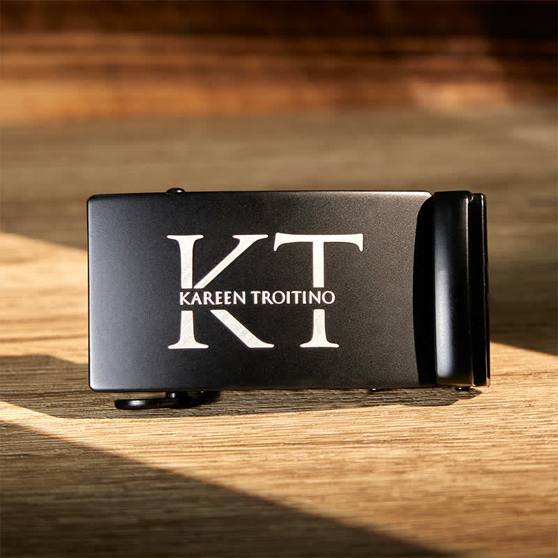 Personalisierte Geschenkidee Benutzerdefinierter DIY-Ledergürtel mit automatischer Schnalle - Schwarz-Custom - Ohne Gürtel - Nicht im Lieferumfang enthaltener Gürtel - image 2
