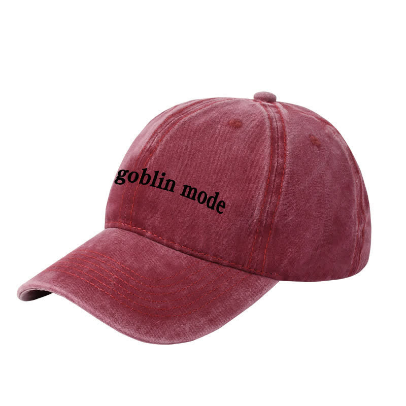 Goblin Mode Bestickte verstellbare Baseballkappe