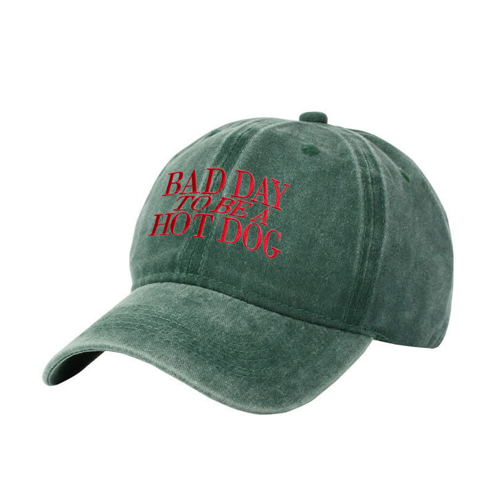 Baseballkappe mit Aufschrift „Bad Day To Be a Hot Dog“, verstellbar
