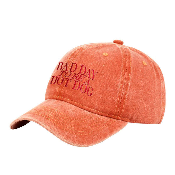 Baseballkappe mit Aufschrift „Bad Day To Be a Hot Dog“, verstellbar
