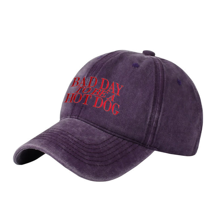Baseballkappe mit Aufschrift „Bad Day To Be a Hot Dog“, verstellbar