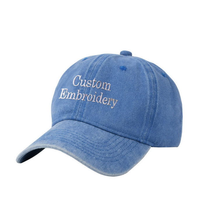 Benutzerdefinierter Text, personalisierte bestickte verstellbare Baseballkappe