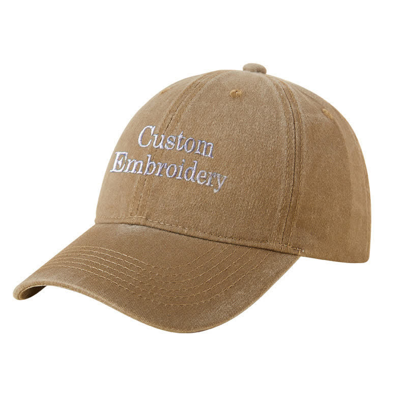 Benutzerdefinierter Text, personalisierte bestickte verstellbare Baseballkappe