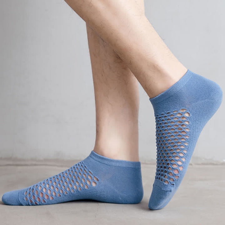 Atmungsaktive, dünne, einfarbige kurze Socken aus Netzstoff für den Sommer
