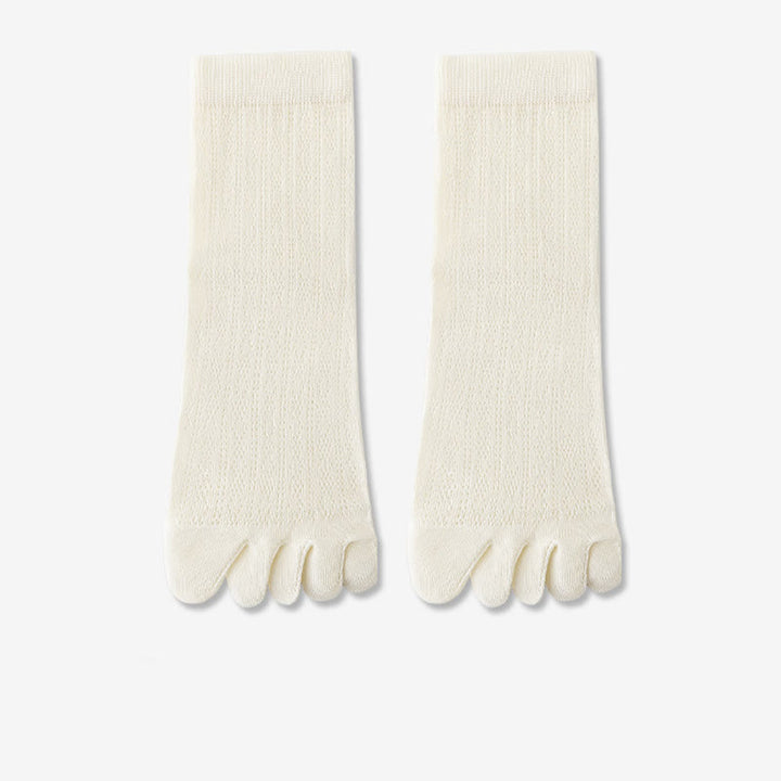 Dünne Fünf-Finger-Sommersocken aus Netzstoff für Damen