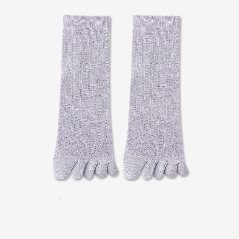 Dünne Fünf-Finger-Sommersocken aus Netzstoff für Damen