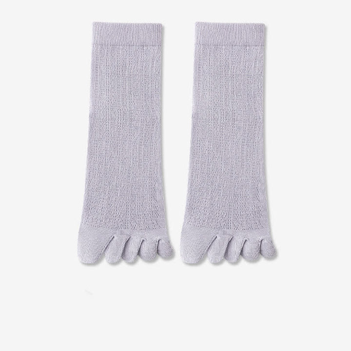 Dünne Fünf-Finger-Sommersocken aus Netzstoff für Damen