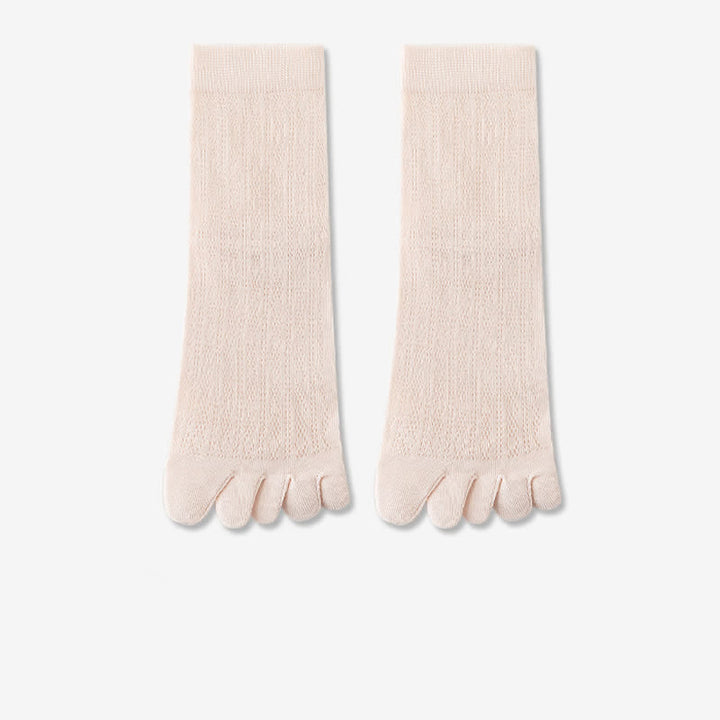 Dünne Fünf-Finger-Sommersocken aus Netzstoff für Damen