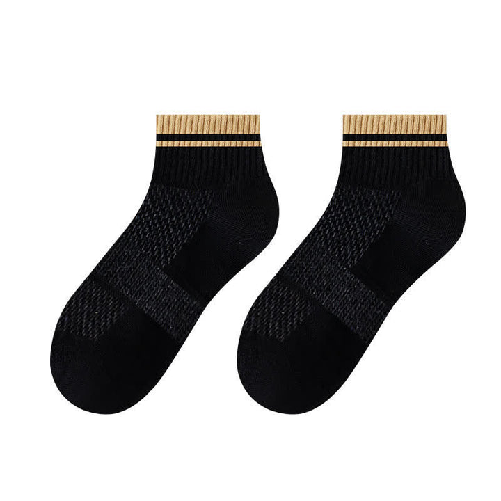 Dünne, kurze Sommersocken für Herren im Mesh-Ripp-Design