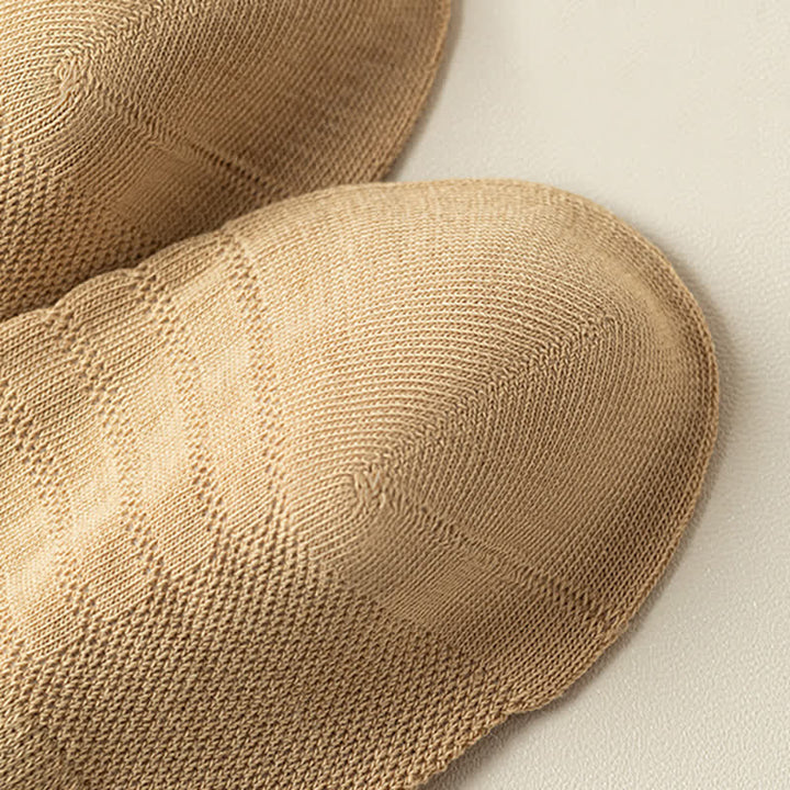 Dünne, kurze Sommersocken für Herren im Mesh-Ripp-Design