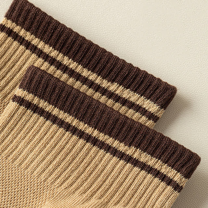 Dünne, kurze Sommersocken für Herren im Mesh-Ripp-Design