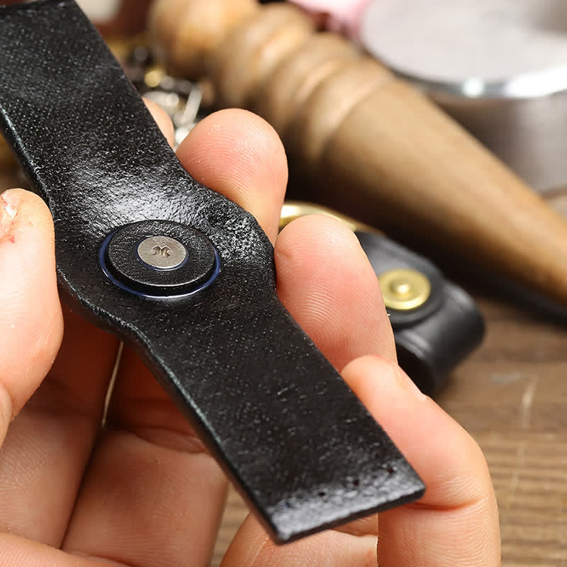 Taillendekoration Echtleder Gürtelschlaufe Befestigungsring