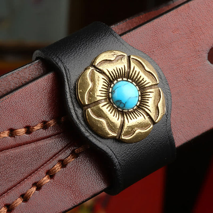 Taillendekoration Echtleder Gürtelschlaufe Befestigungsring